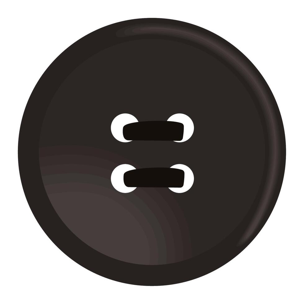 black elegant button vector