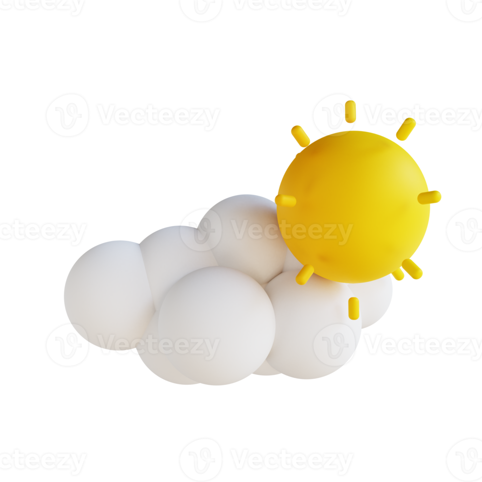 3d illustratie zonnig weer png