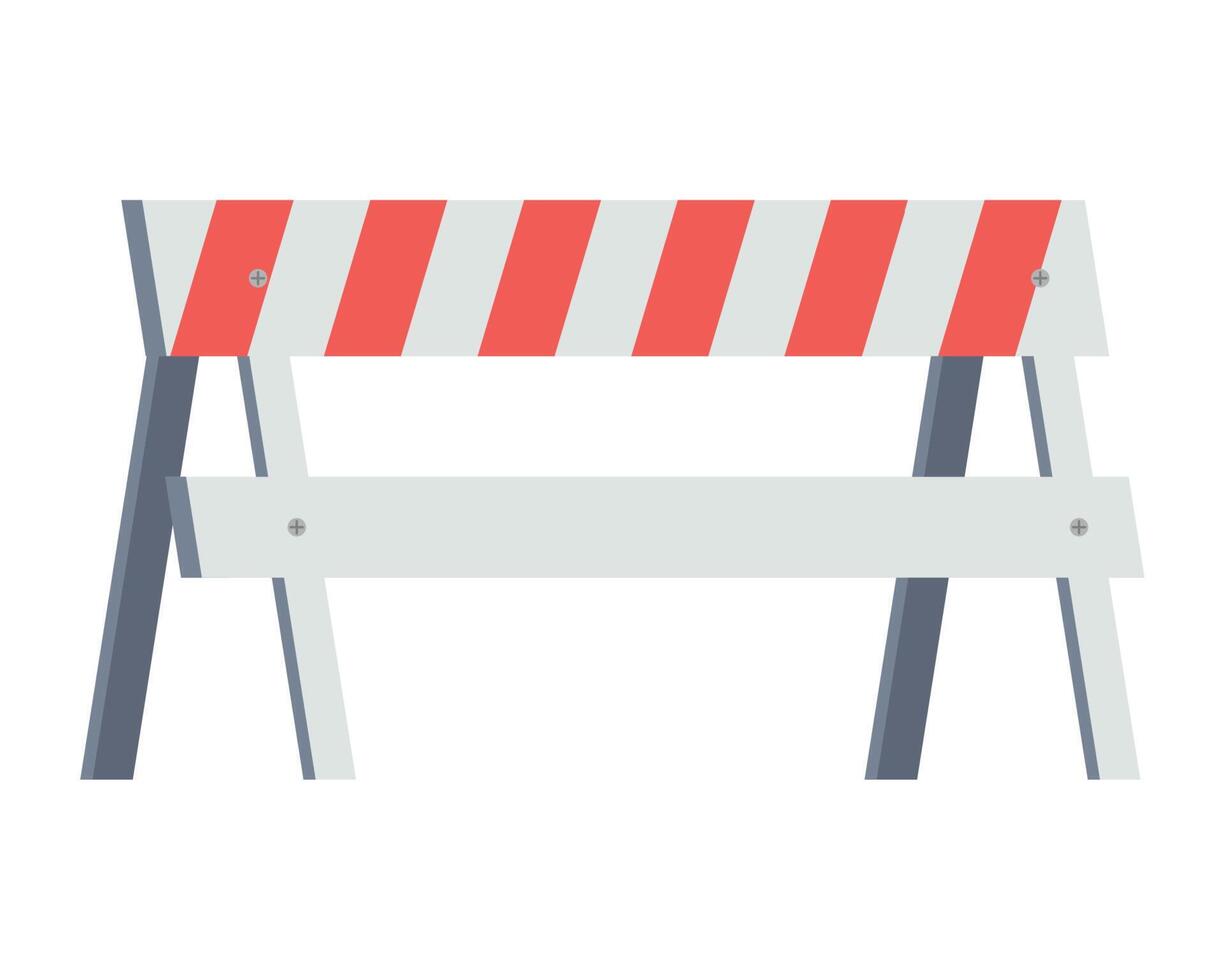 construction barricade signal vector