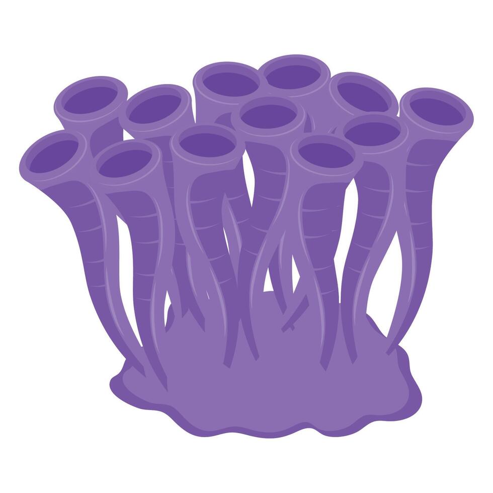 purple seaweed sealife vector