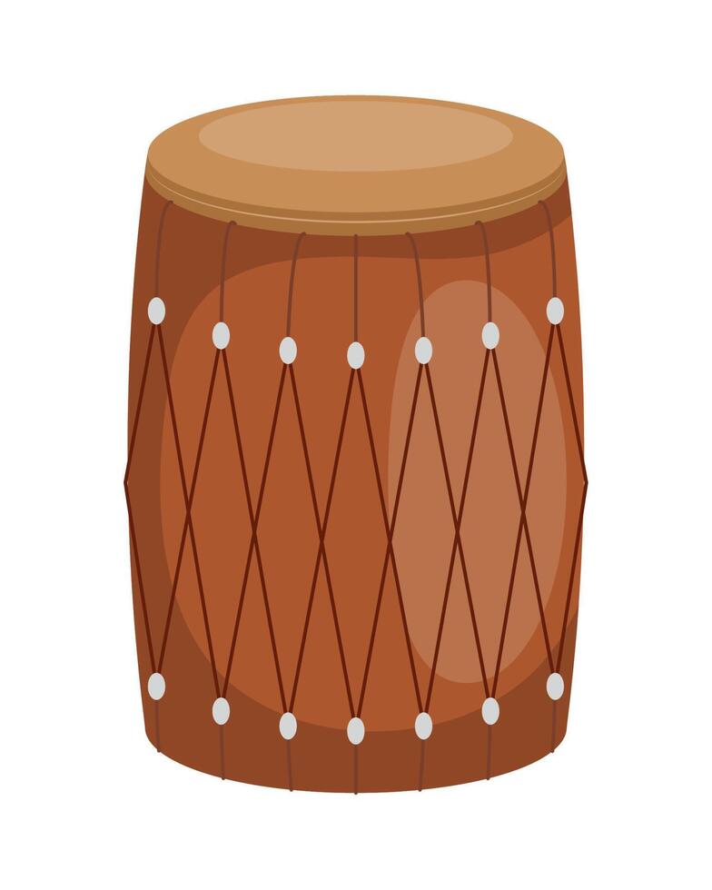 drum ethnic instrument vector