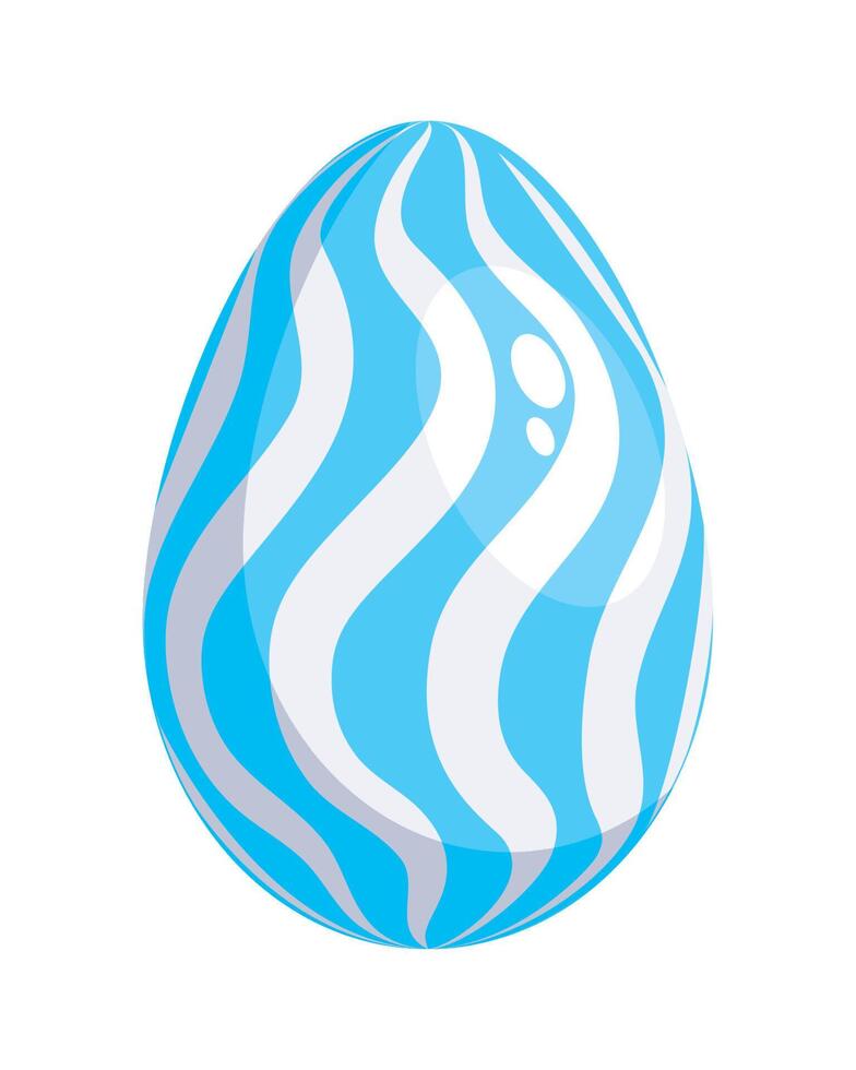 blue easter egg vector