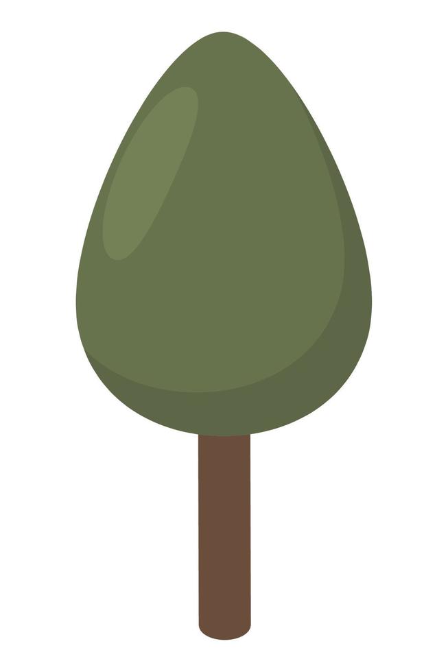 planta de pino isométrica vector