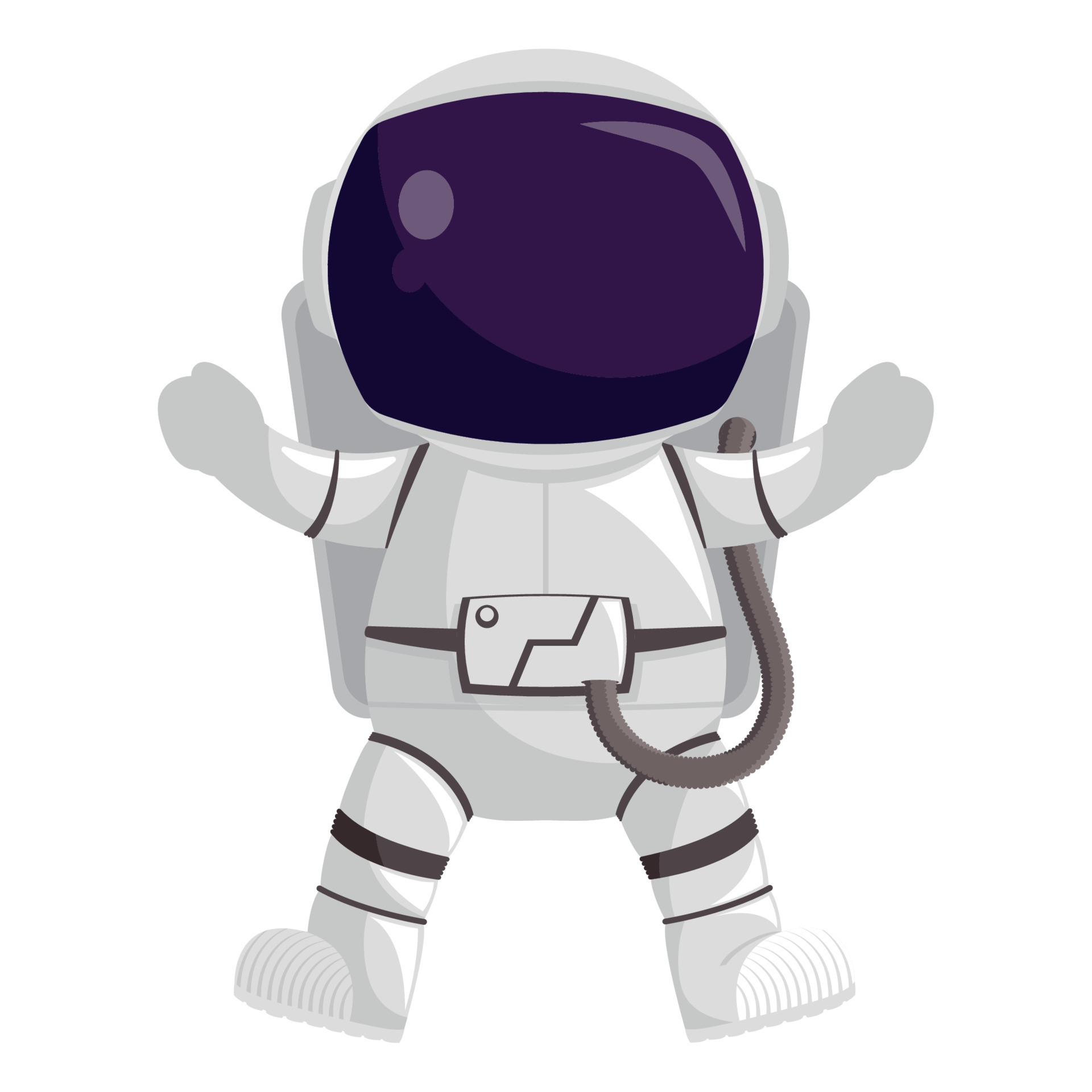astronaut spaceman character 10850592 Vector Art at Vecteezy