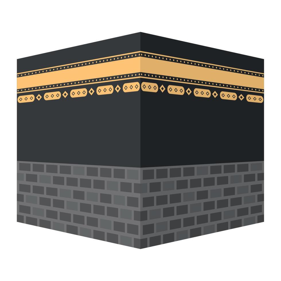 musulmán kaaba tradicional vector