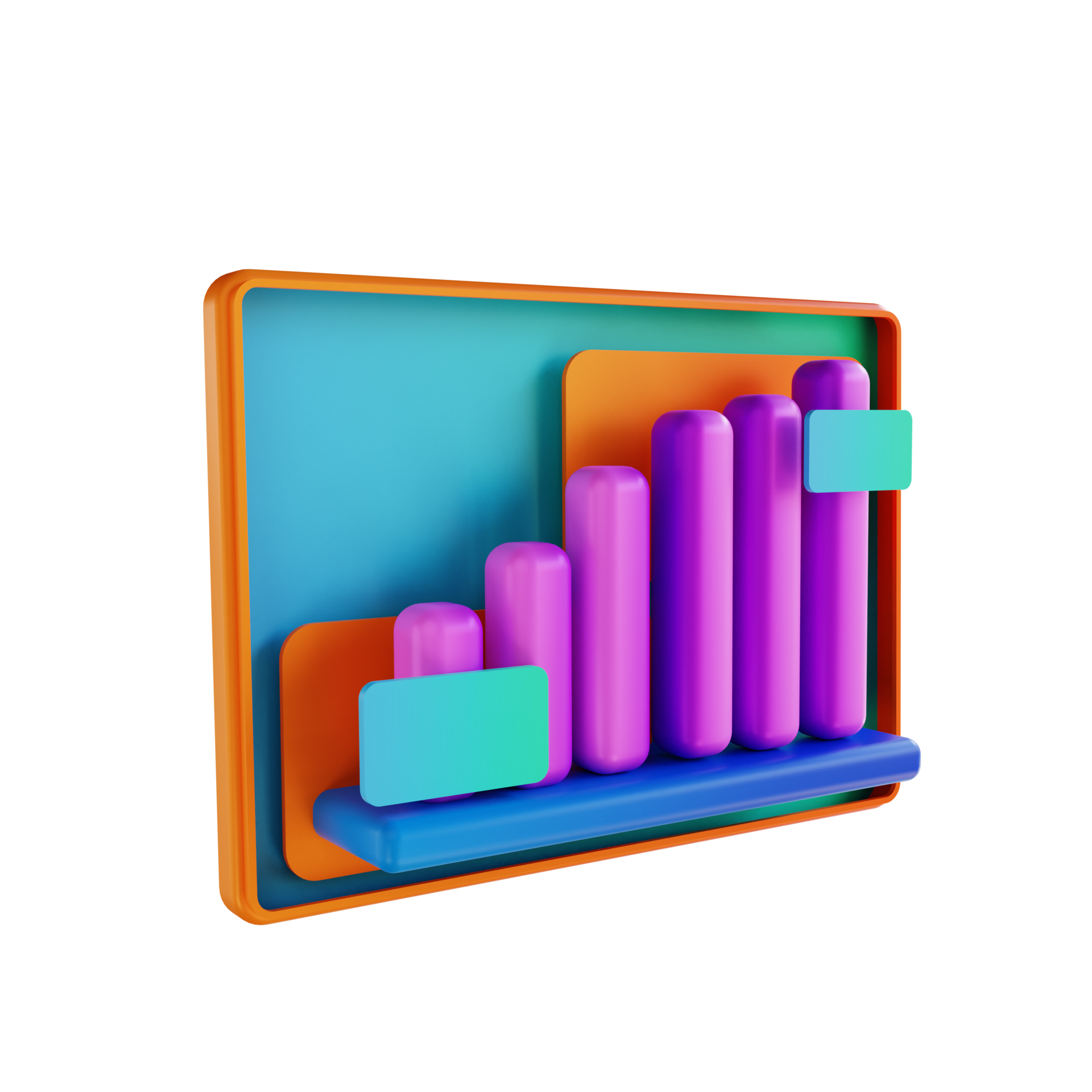 3d illustration candle chart 10850680 png