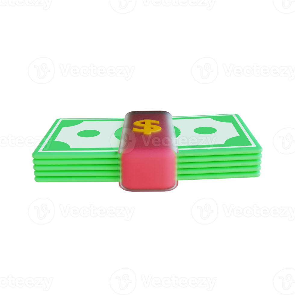 3D illustration money png