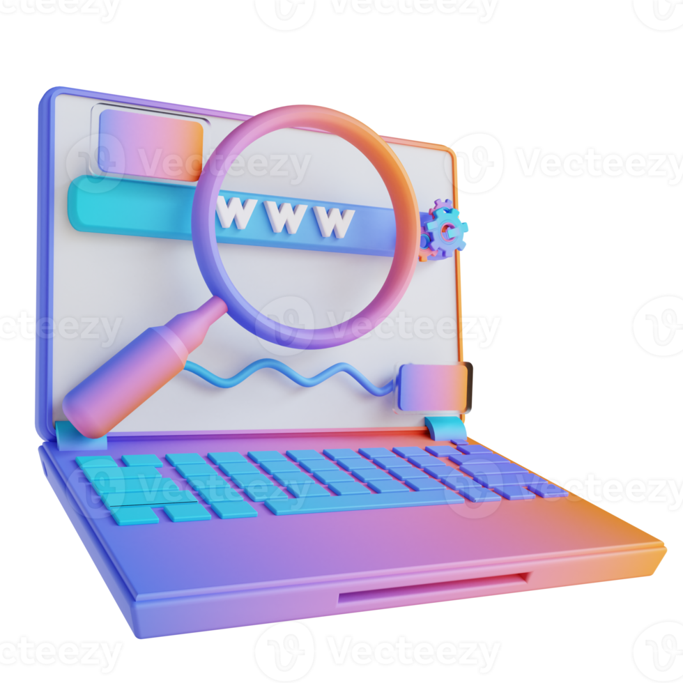 3D illustration looking for references png