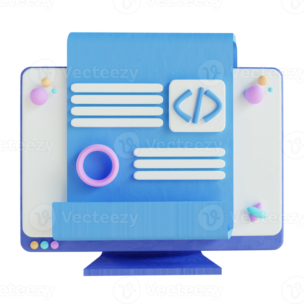 3D illustration website and metadata png