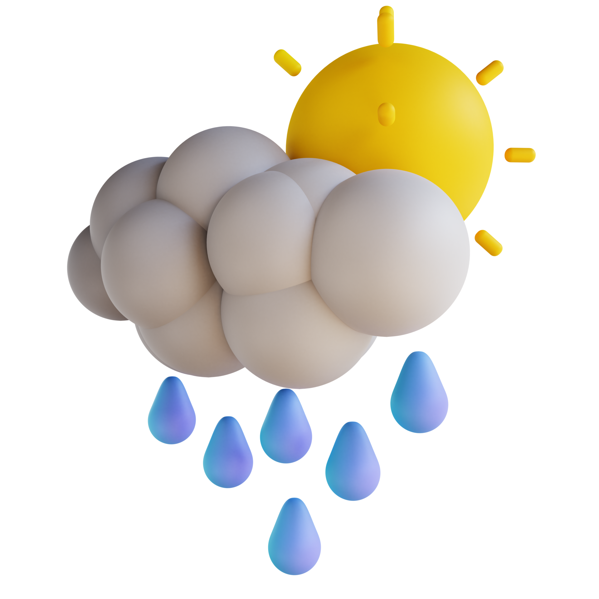 3D illustration light rain 10850927 PNG