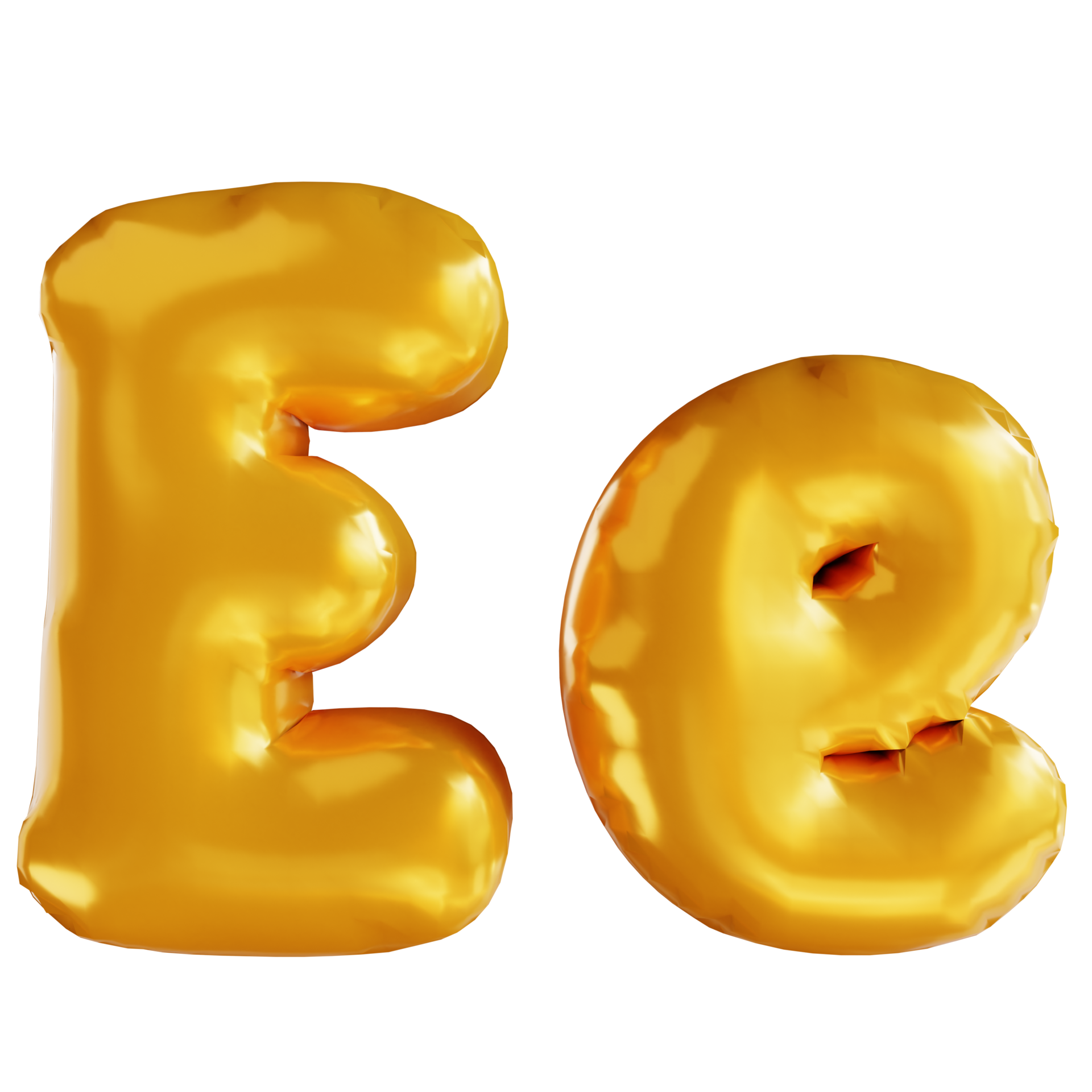 3d illustration balloon alphabet E 10851273 PNG