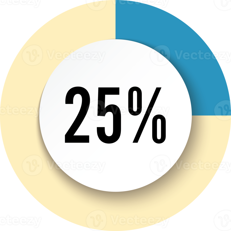 Circle 25 percent png