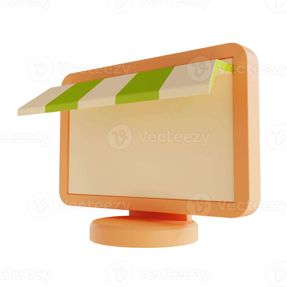 3D illustration online shop png
