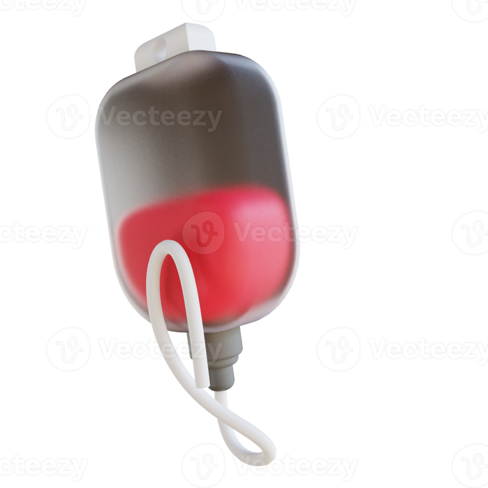 3D illustration iv bag suitable for medical 10851866 PNG