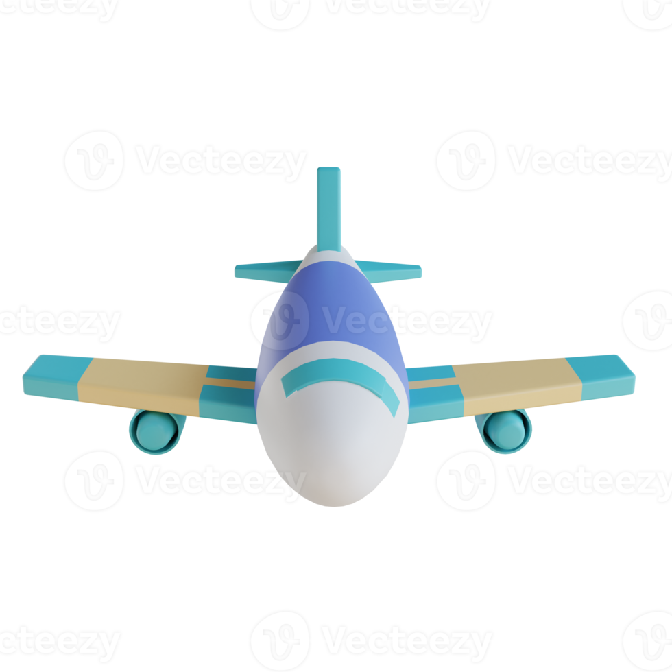 3D illustration aircraft png