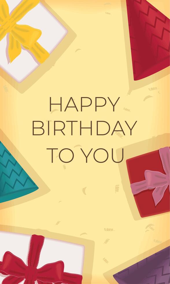 happy birthday frame vector