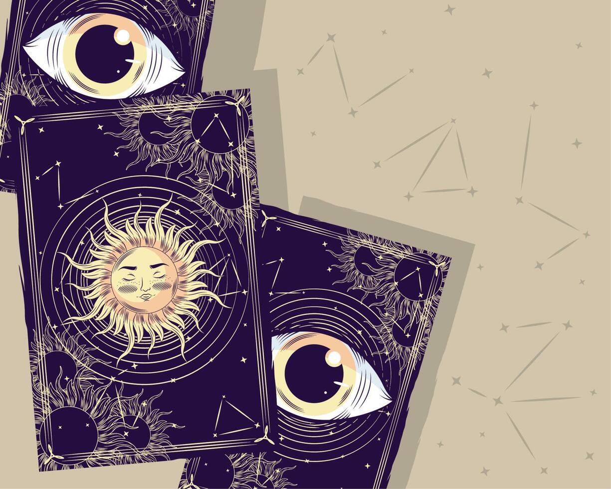 tarot cards airview vector