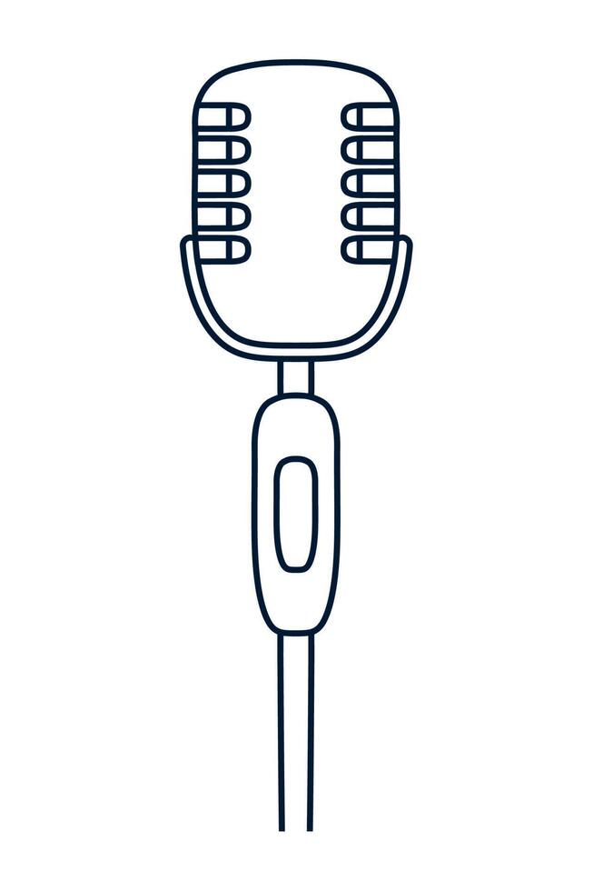 professional microphone device vector