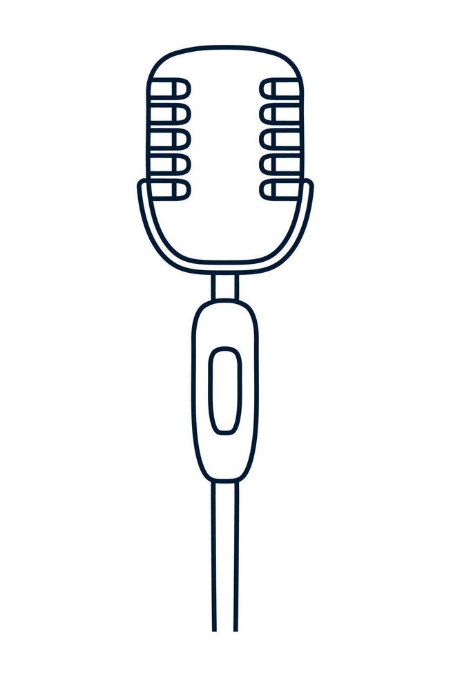 dispositivo de micrófono profesional vector