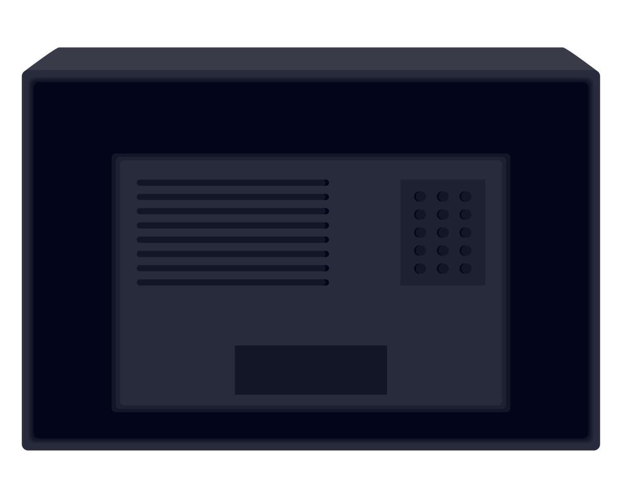 retro tv back position vector