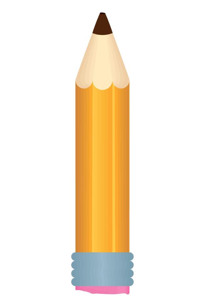graphite pencil school supply vector