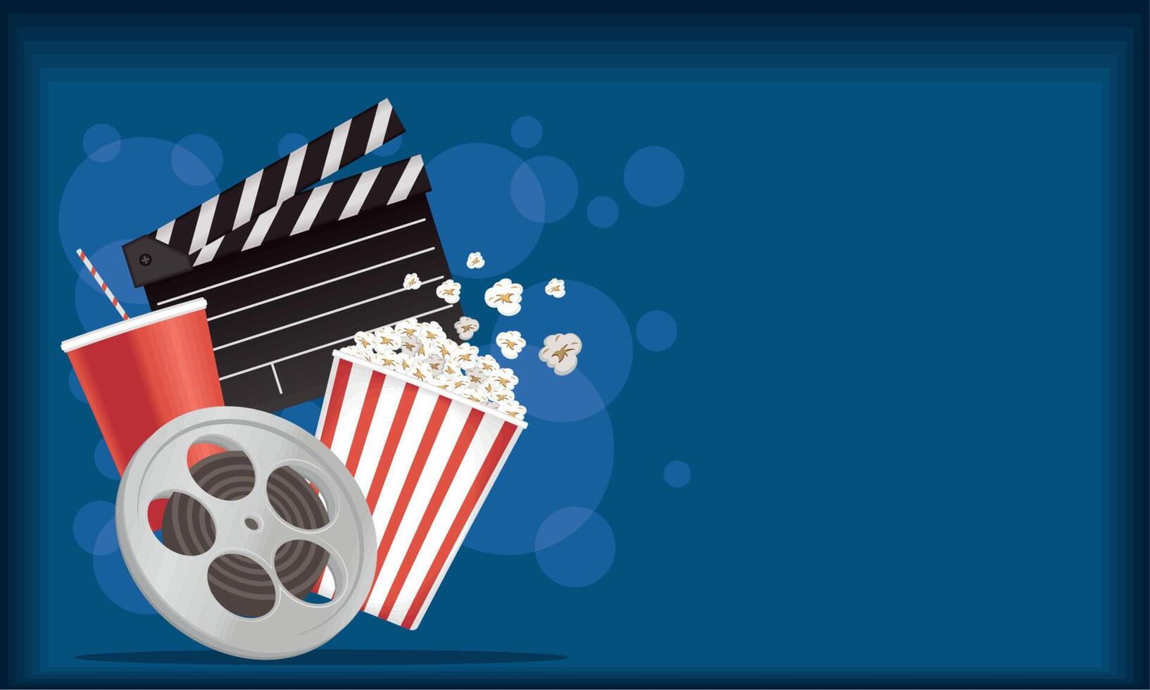 cinema entertainment banner vector