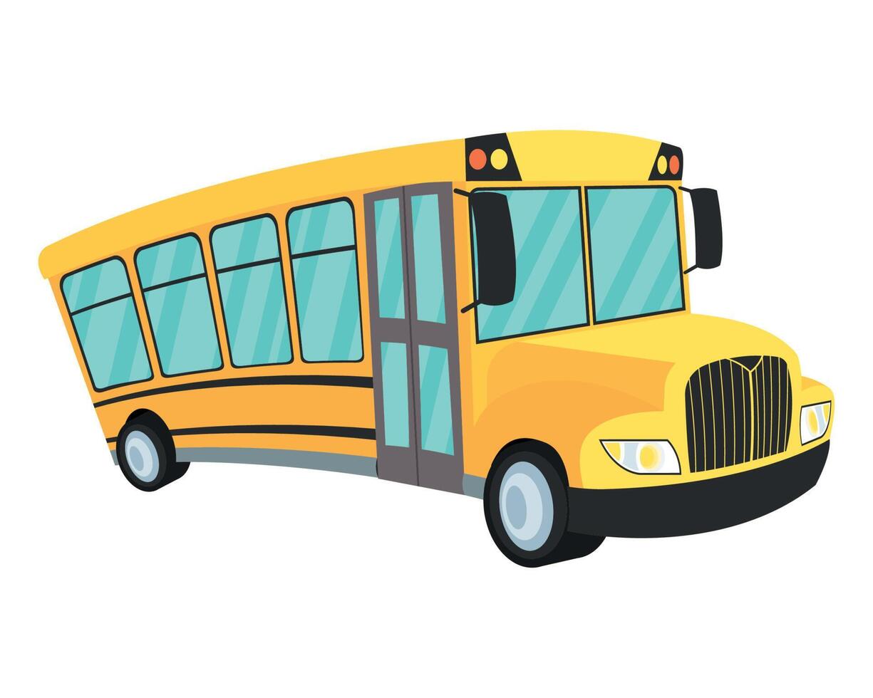 school bus vehicle vector