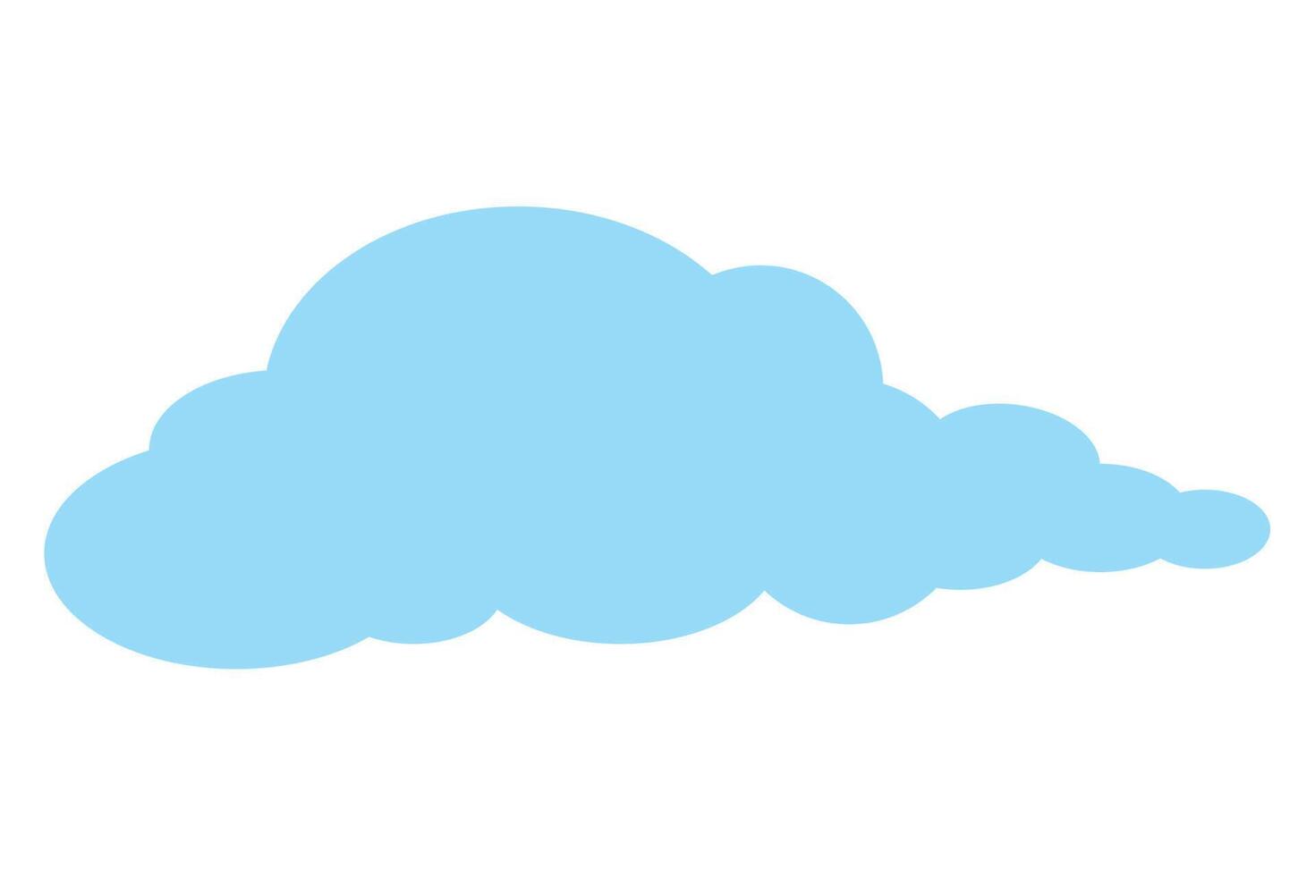 blue cloud sky vector