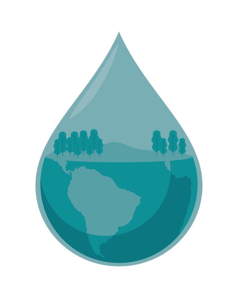 water day concept vector