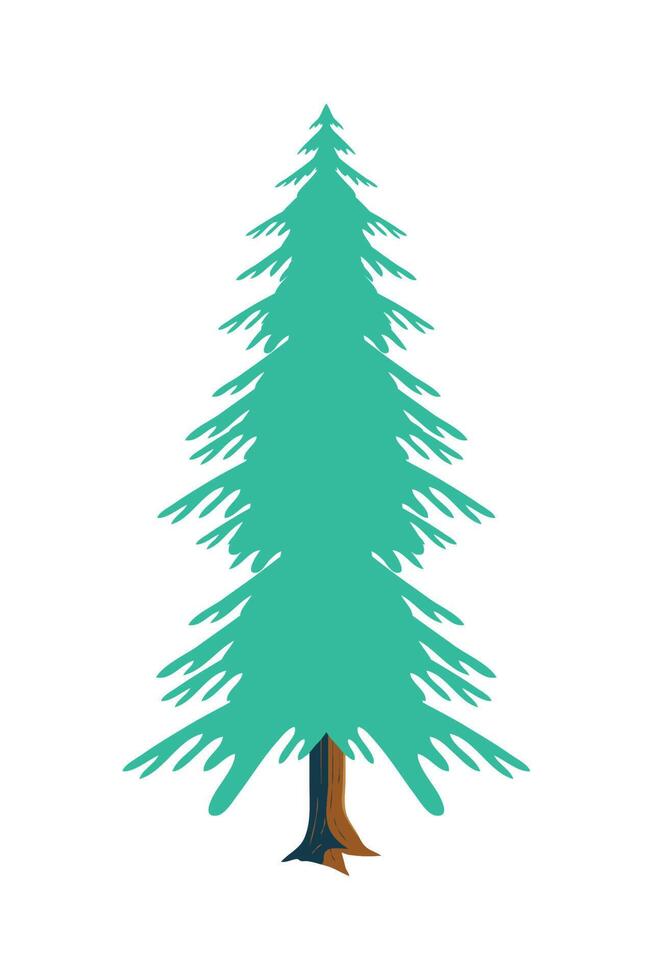 pine tree nature vector