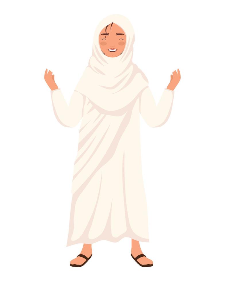 muslim woman character vector