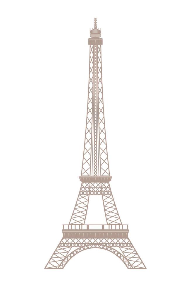 tower eiffel landmark vector