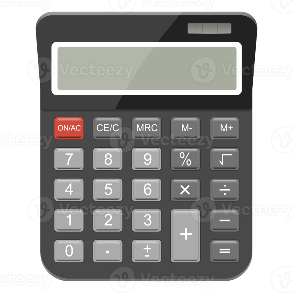 Realistic calculator isolated on white background. 10852895 PNG