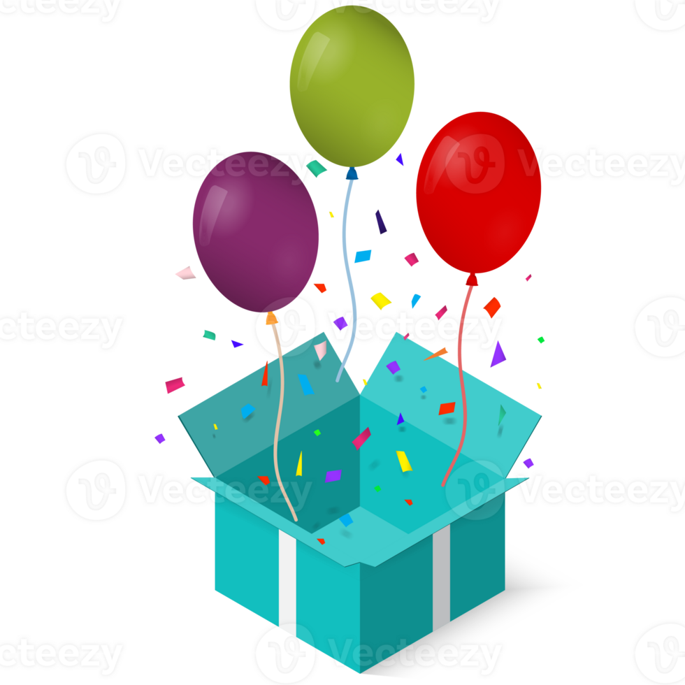 Open gift box with as balloon. png