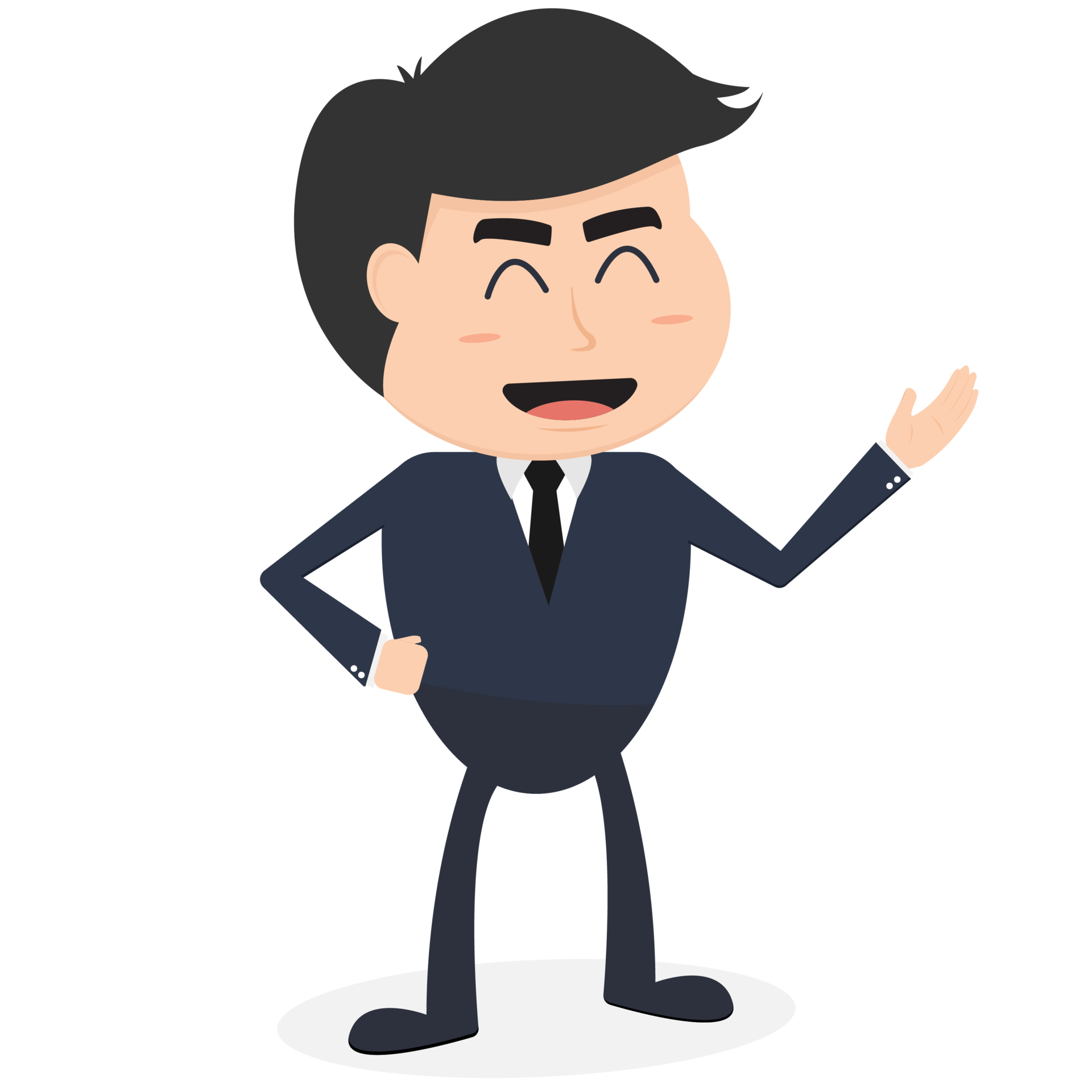 Free Business man cartoon character 10852915 PNG with Transparent Background