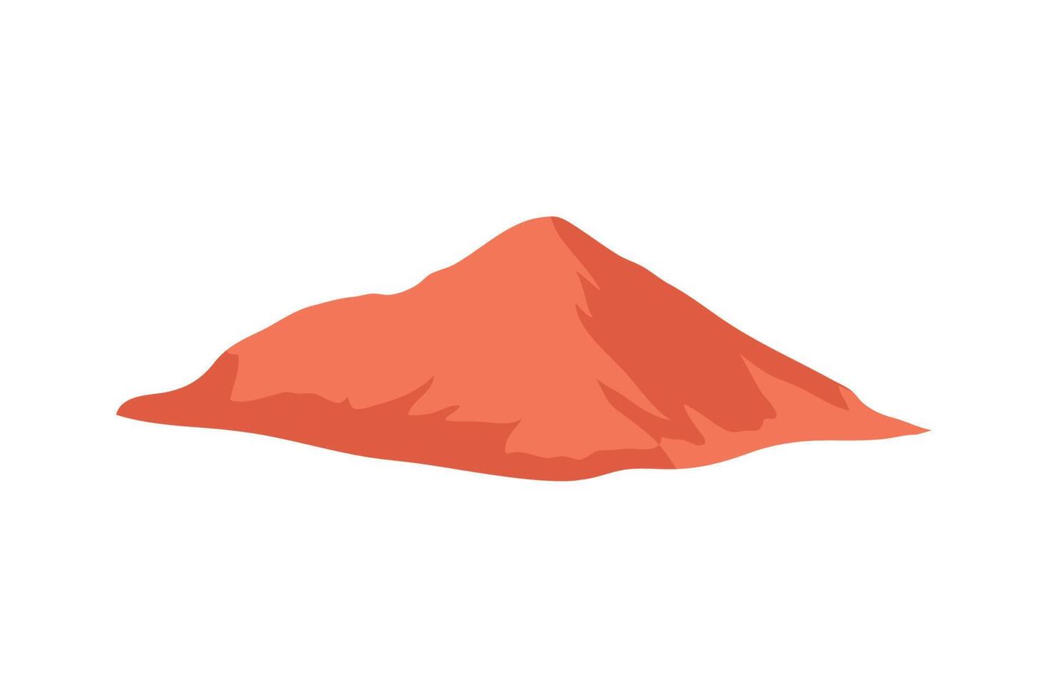 desert hill icon vector