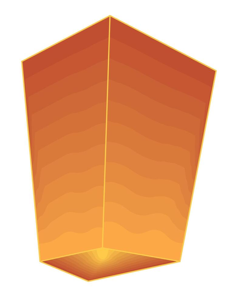 orange chinese lamp vector
