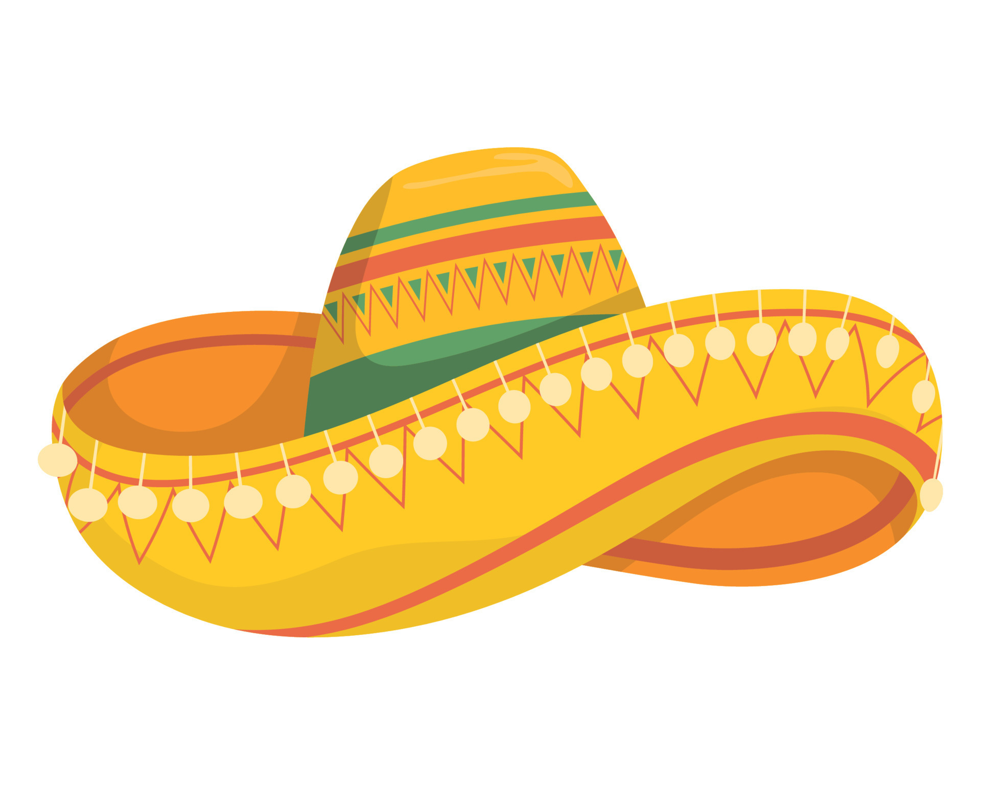 mexican traditional hat 10853421 Vector Art at Vecteezy