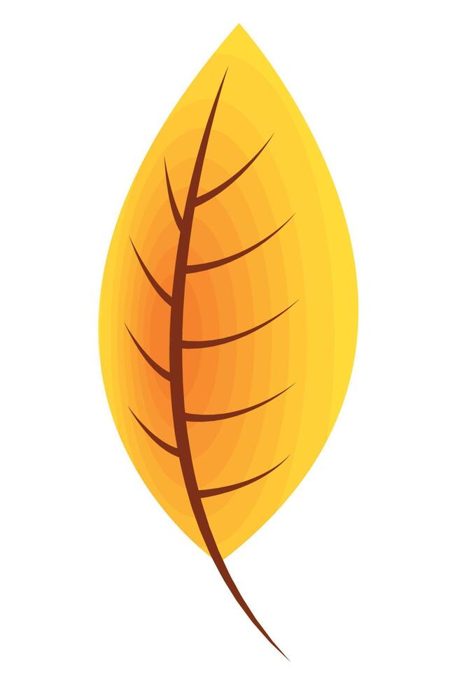 yellow autumn season leave vector