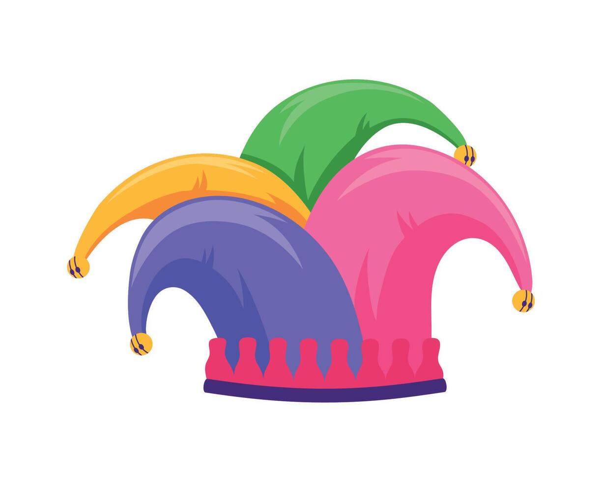 icono de sombrero de bromista vector