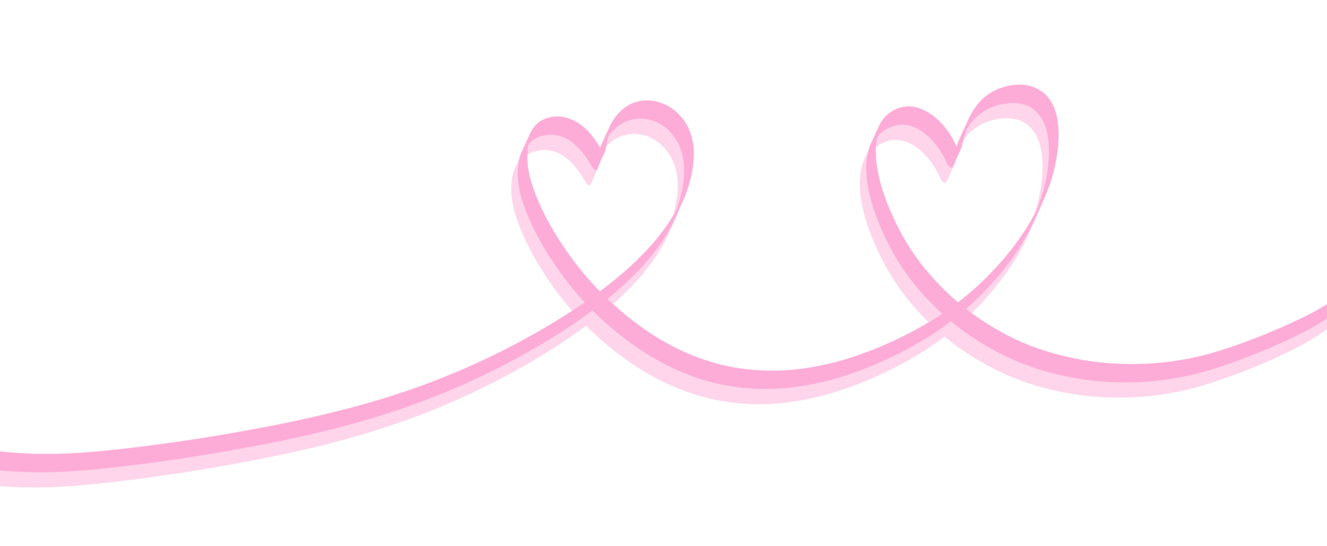 cuore. astratto amore simbolo. continuo linea arte disegno illustrazione. san valentino giorno sfondo striscione. png