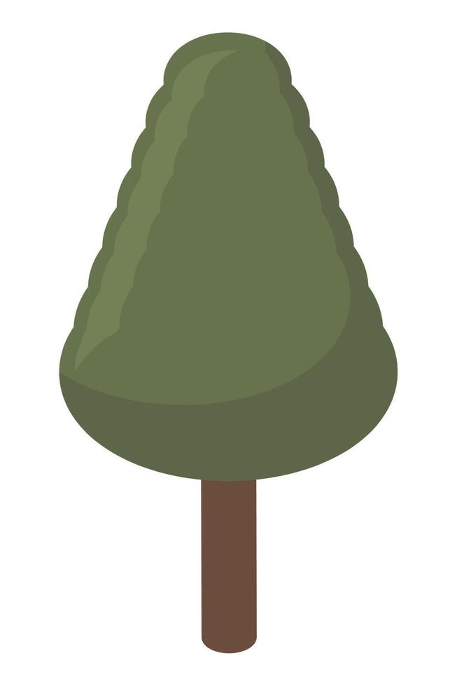 pine tree isometric vector