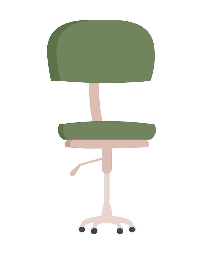 green office chair vector
