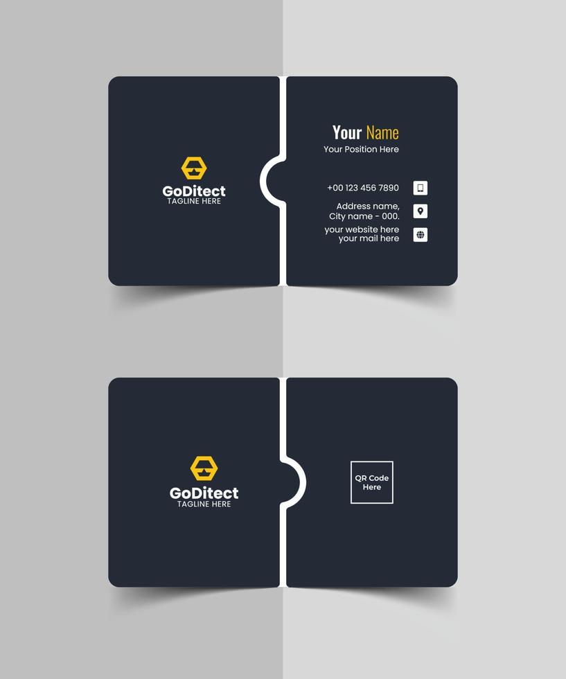 imprenta de tarjetas de visita diseño de tarjetas de visita vector
