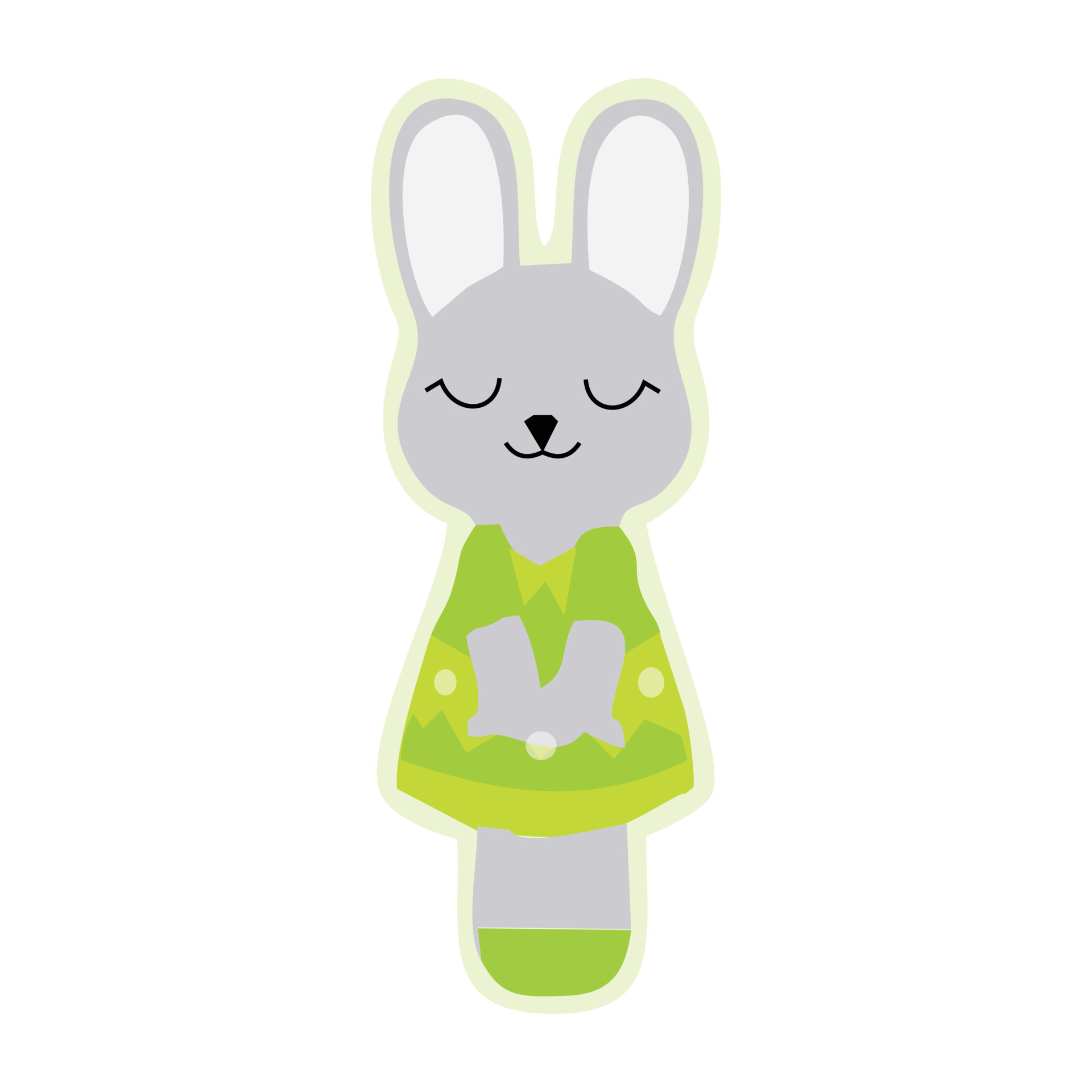 Girls Cartoon Rabbit Pattern Pompom Decor Zipper Cute Functional