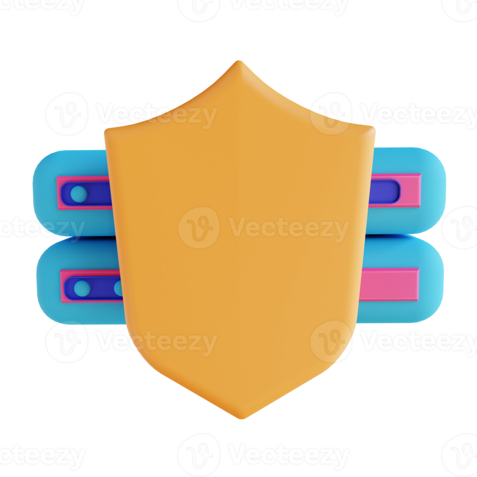 3D illustration system security png