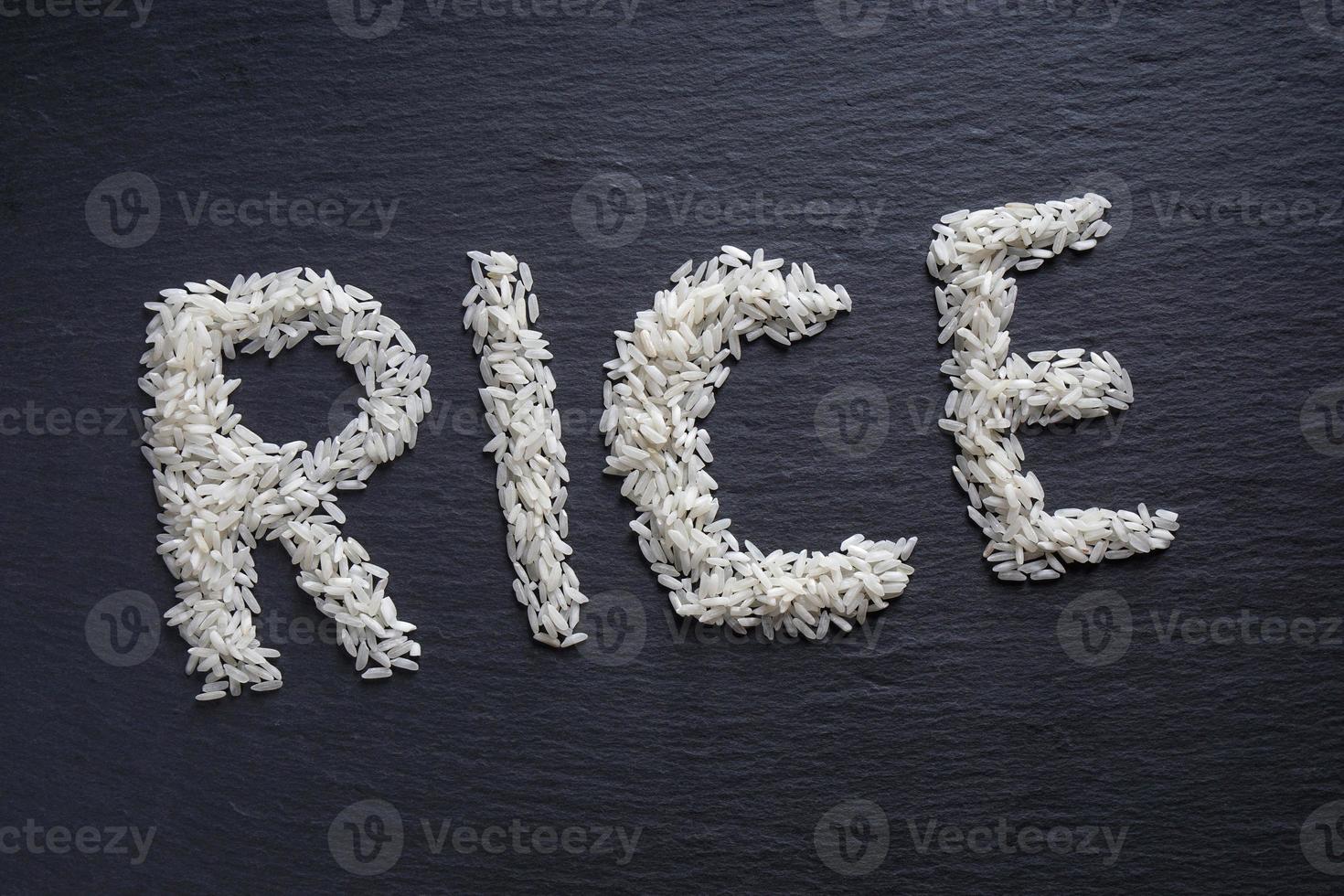 rice spelled out photo