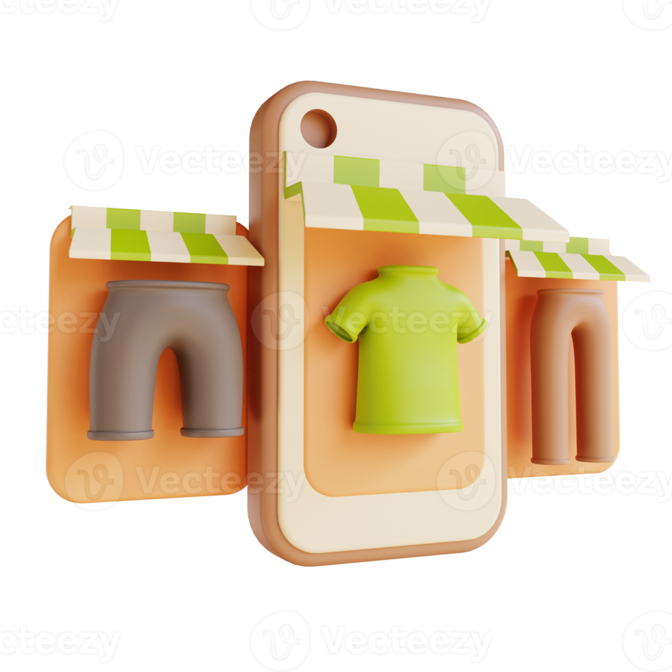 3d illustratie online op te slaan overhemd en broek png