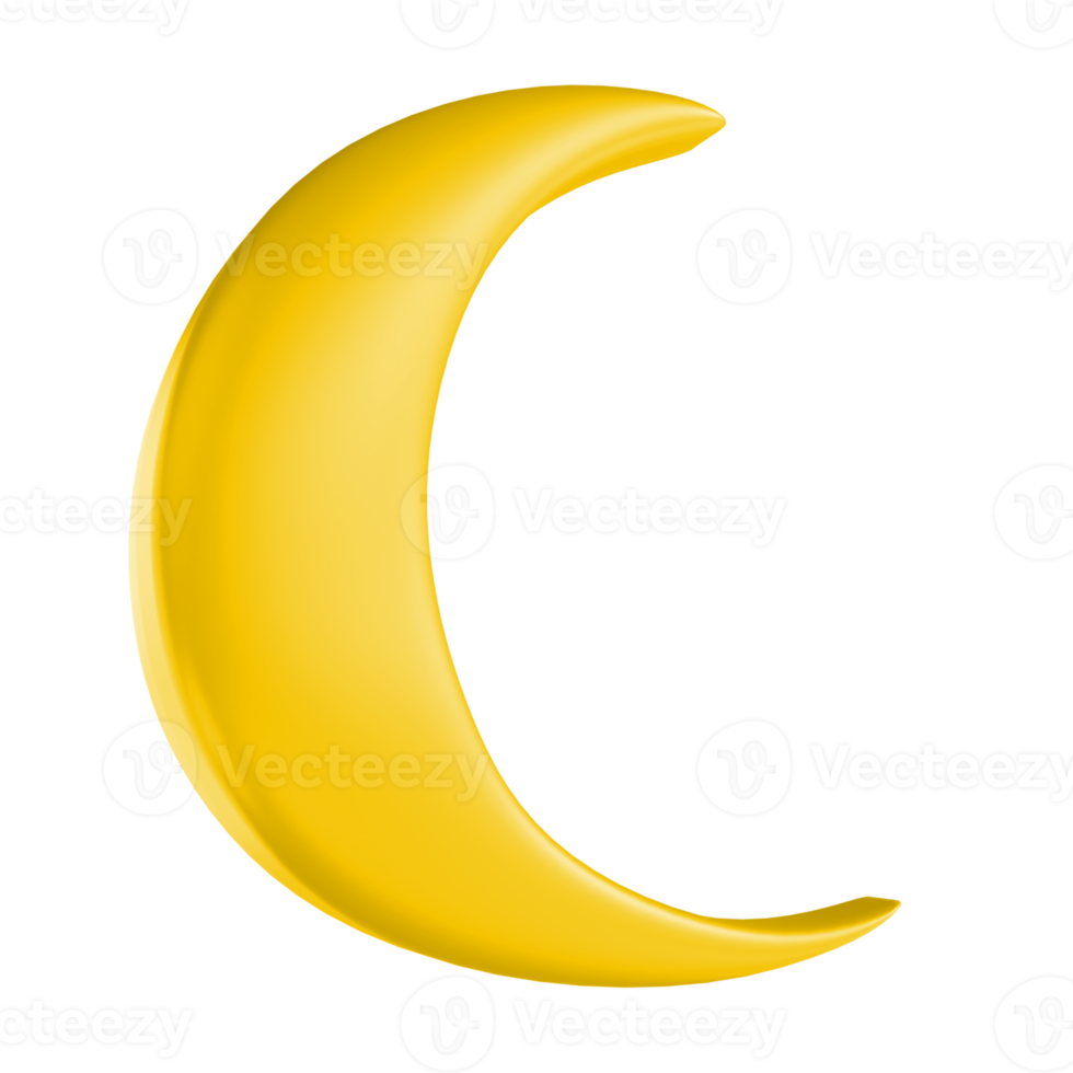 lua de ilustração 3d adequada para o ramadã png