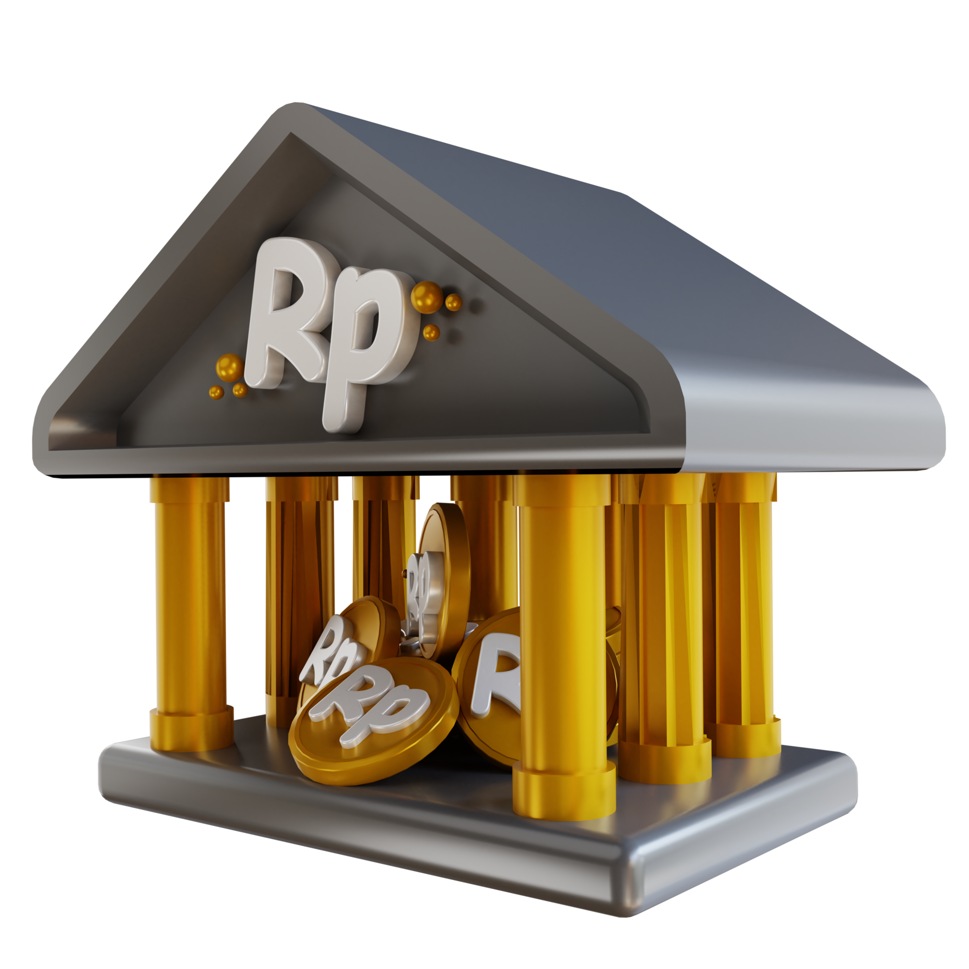 3D illustration Indonesian coin bank 10855177 PNG